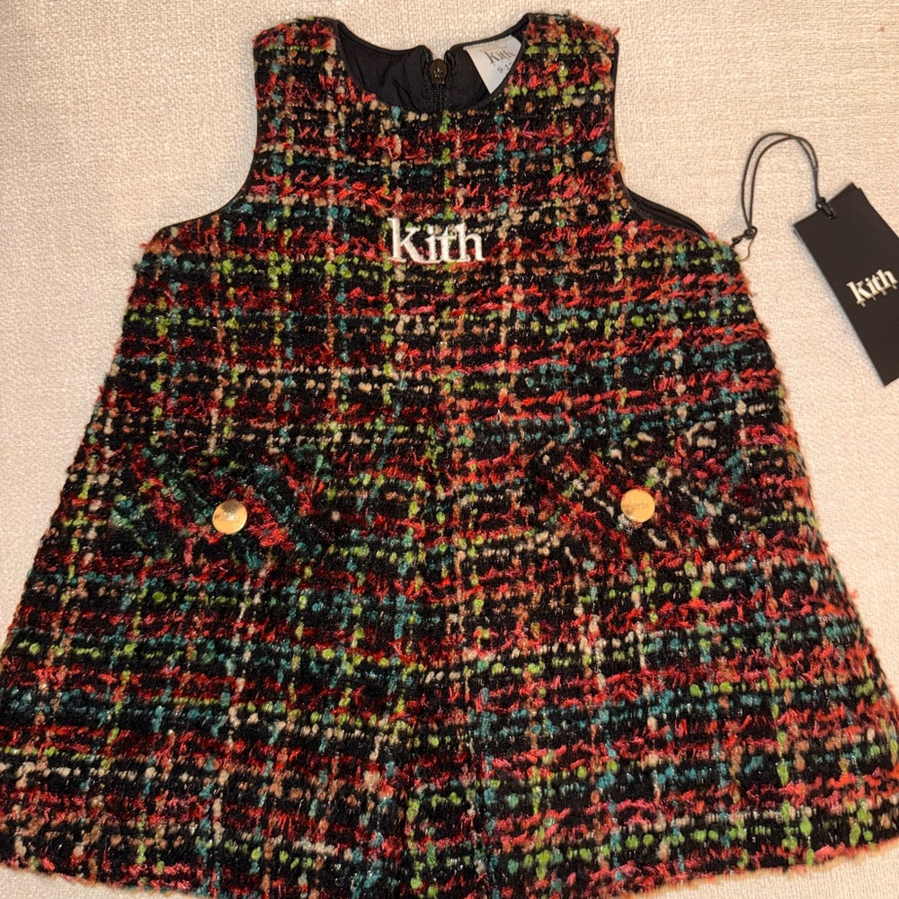Kith Baby Colorful Tweed Sleeveless Dress
